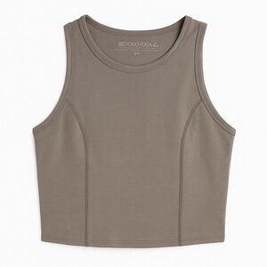 Beyond Yoga Greige Cropped Tank Top – Size Small